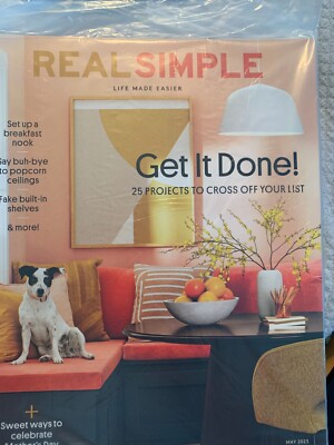 REAL SIMPLE MAGAZINE - MAY 2023 -GET IT DONE! 25 PROJECTS TO CROSS OFF YOUR LIST