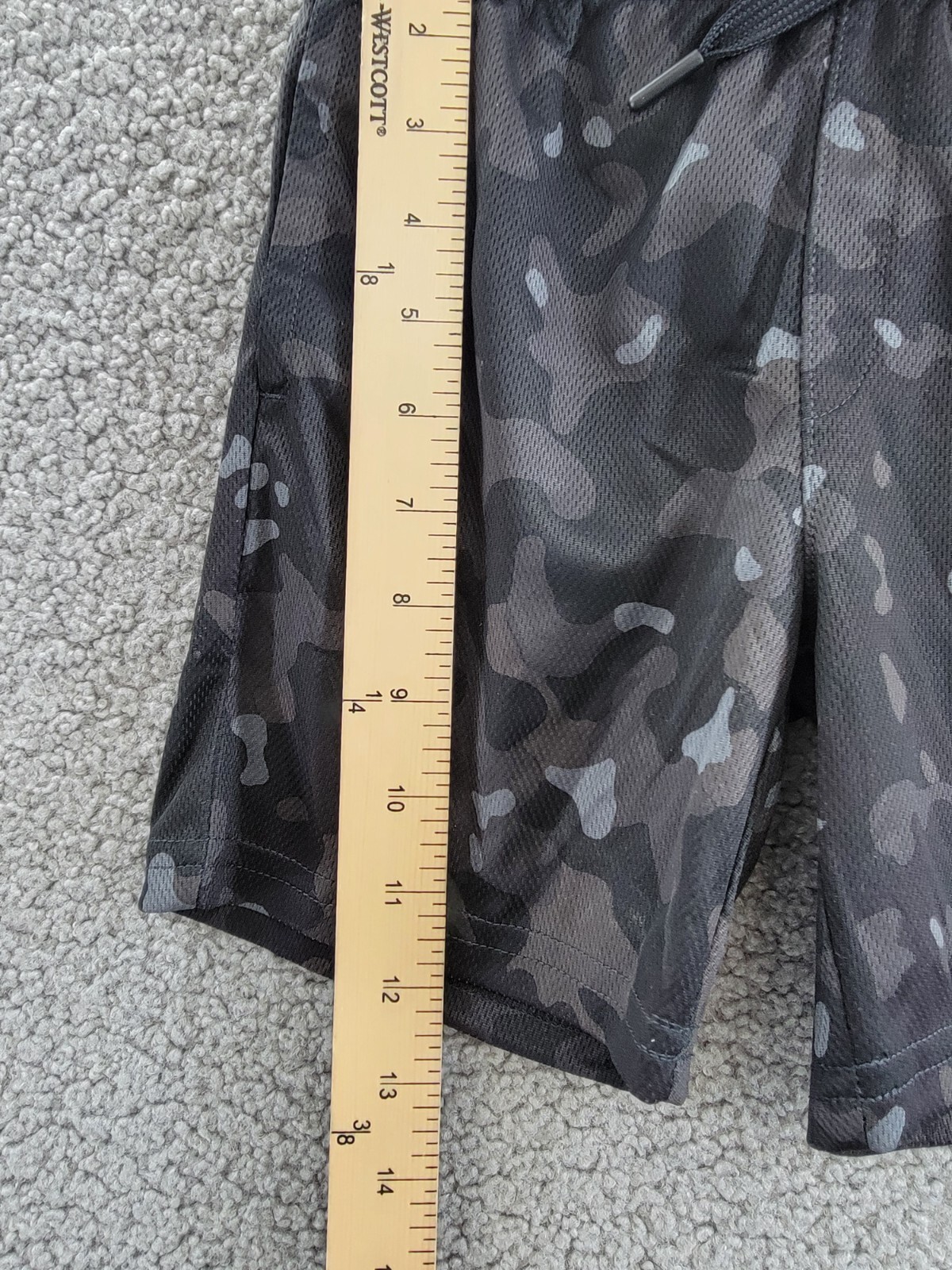 ID Ideology Printed Camo Break Shorts Boys' 4T Deep Black Combo Elastic Waist - Picture 9 of 16