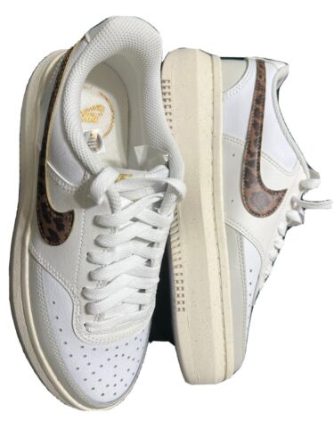 New Nike Women's Court Vision Alta Low Shoes Sneakers White