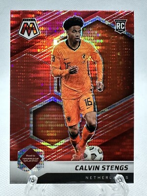 2021-22 Mosaic Road To FIFA World Cup  Red Pulsar Prizm Calvin Steng RC