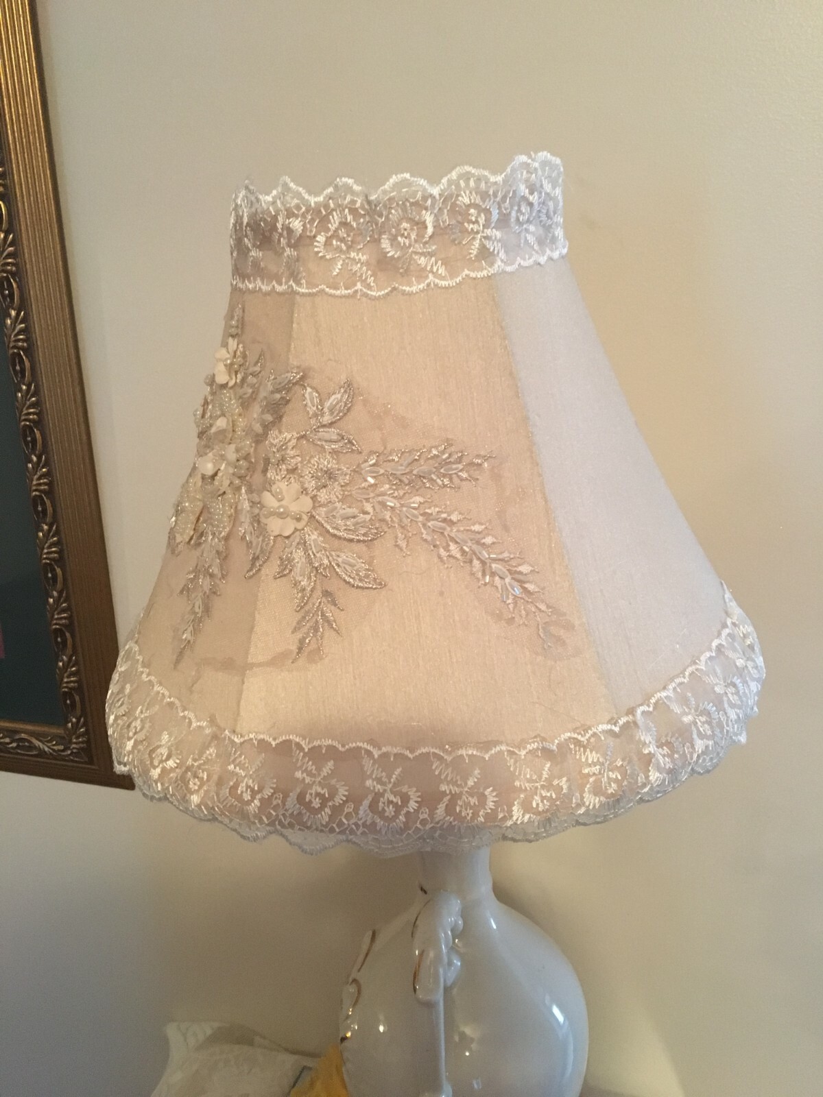 Oldest craft in America Victorian or shabby chic lampshade