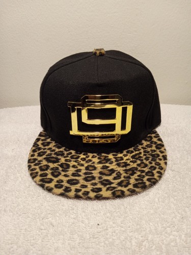 D9 DNine Reserve Strapback Black With Red / Cheetah Brim D9 DNine Reserve Strapback Black With Red / Cheetah Brim