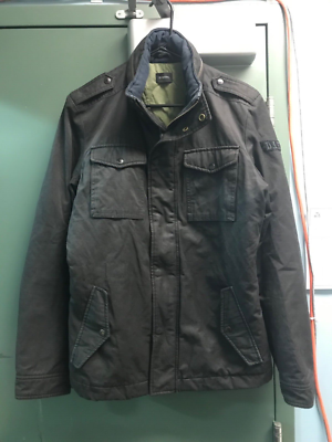 Military jacket with hidden best sale hood