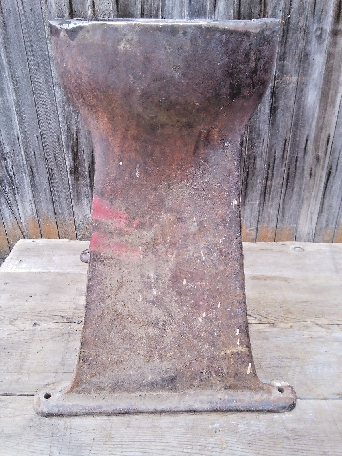 Antique Cast Iron Machine Stand 2 Piece Bolt Together Table Base Anvil Stand