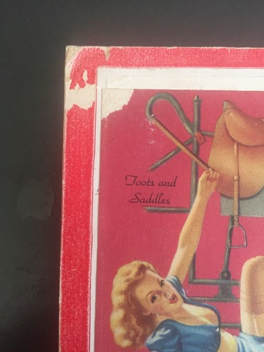 VINTAGE PIN UP CIGARETTE PUNCH BOARD