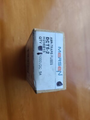 Mersen/Ferraz Shawmut DCT5-2 Semiconductor Fuse, Fast Acting, 5 A, Dct Series,