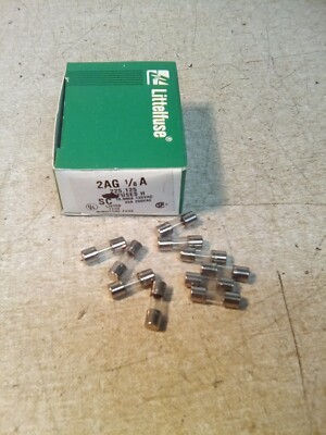 Lot Of 10 Littelfuse 225.125 2AG 1/8A Miniature Fuses