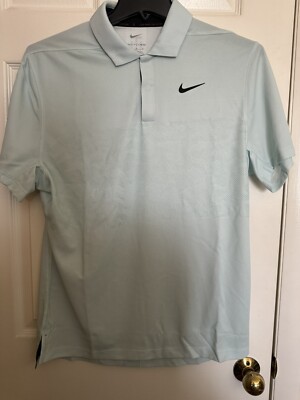 Nike Dri-FIT ADV Tiger Woods Men's M Golf Polo DR5327-346 Jade Ice/White NEW
