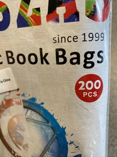 YNSZAS Comic Book Sleeves 200 Count Bags Clear Premium Ultra Thick 7.5x11.5 NIB