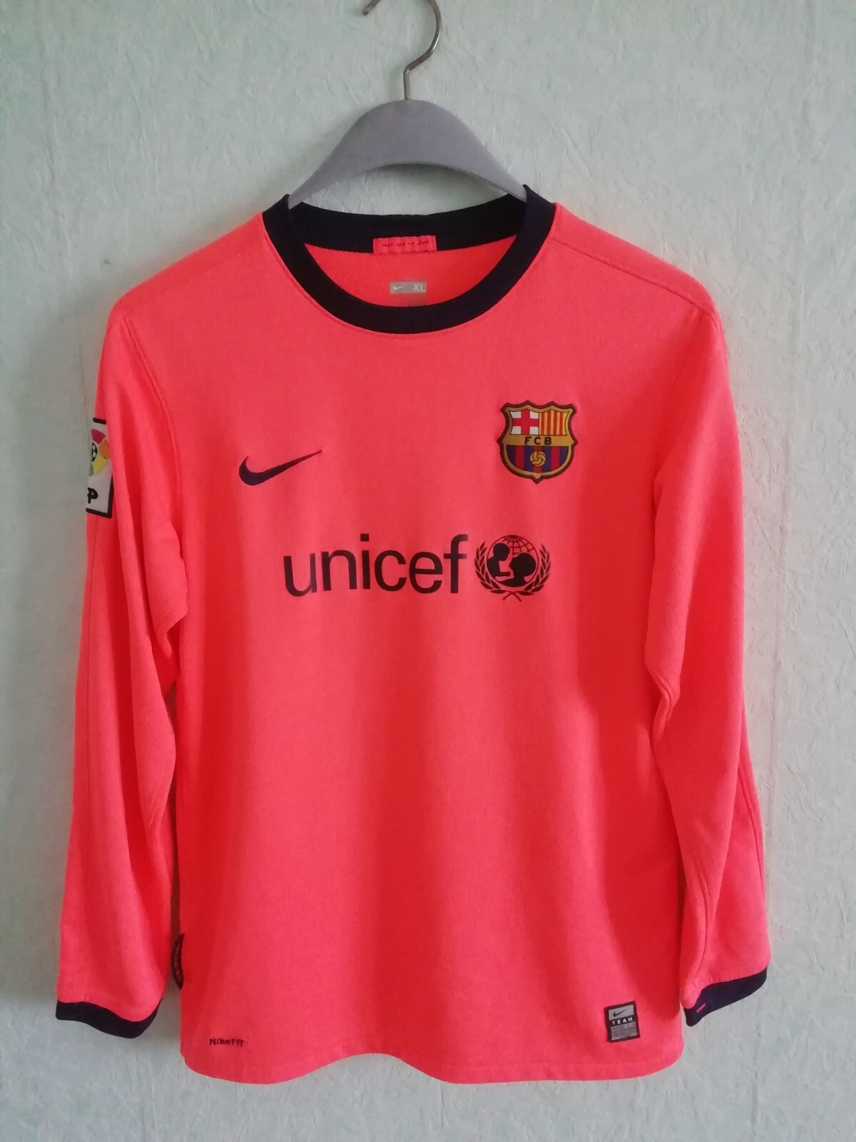 Barcelona Away 2009 2010 Nike Shirt Jersey Camiseta Long