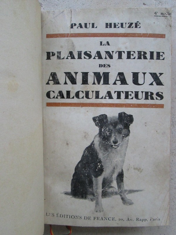 La Plaisanterie Des Animaux Calculateurs, 1928.