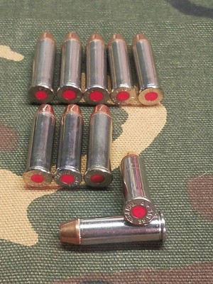 38 SPECIAL SNAP CAPS  SET OF 10, NICKEL+RED, REAL 125gr WEIGHT!!!