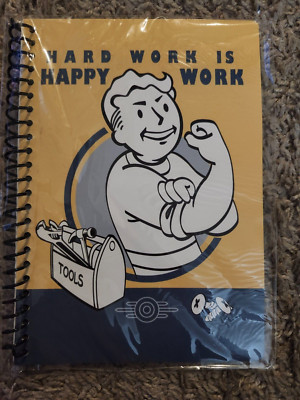 Fallout Hard Work is Happy Work Notebook