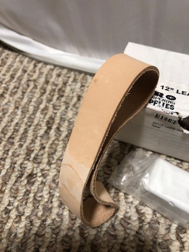 3/4”x12” Leather Honing  Polishing Belt - Strop Fits Ken Onion Work Sharp