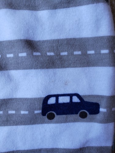 0-3 month boy clothes Dwell Studio Romper with cars and trucks Cute!!