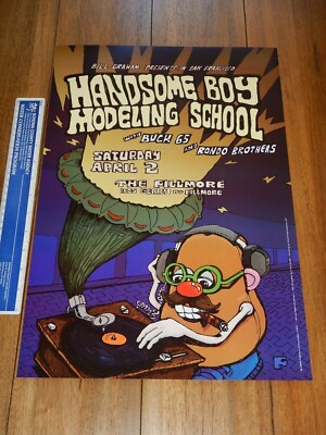 2005 HANDSOME BOY MODELING SCHOOL FILLMORE CONCERT POSTER  F681, NIGEL SUSSMAN