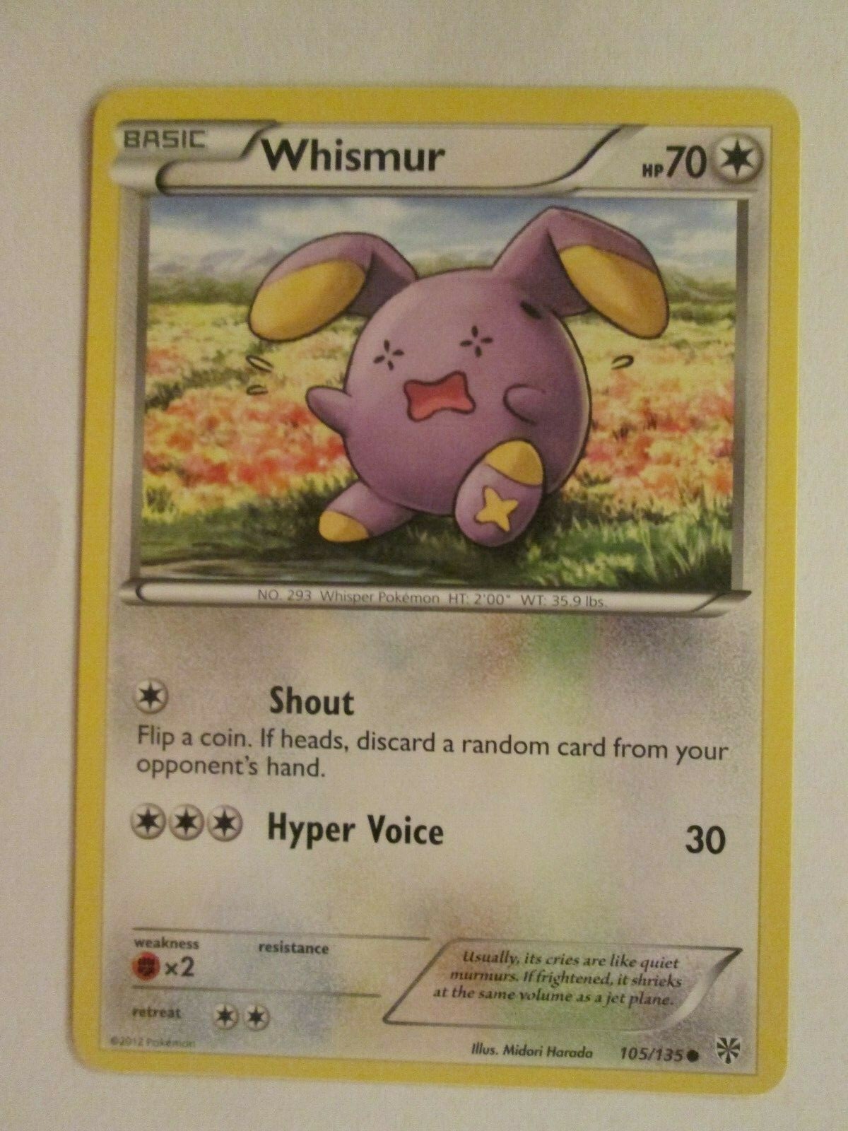 071PK105 - Whismur -105/135 - Plasma Storm - Common Z | eBay