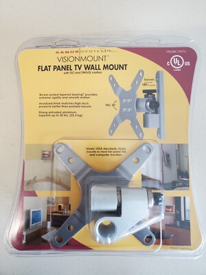 SANUS VM1S Swivel-Tilt Wall Mount For 13''   30'' Flat-Panel 50lb TVs and Monitors