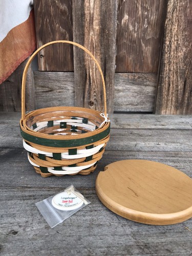 Longaberger 2017 Tree Trimming Snowball Basket  Blue