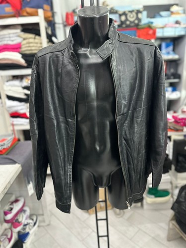 One Way Leather Jacket Men Size 58 Black LLV778 | eBay
