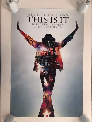MICHAEL JACKSON THIS IS IT 両面印刷オリジナルポスター This is It Michael Jackson Movie Premium POSTER MADE IN USA