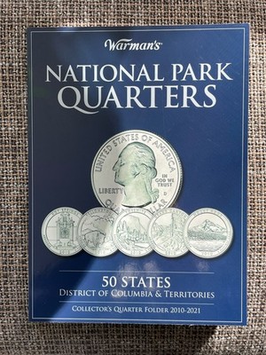 Warman‘s US National Park Quarters 2010 - 2021 Folder Sammelalbum Münzen