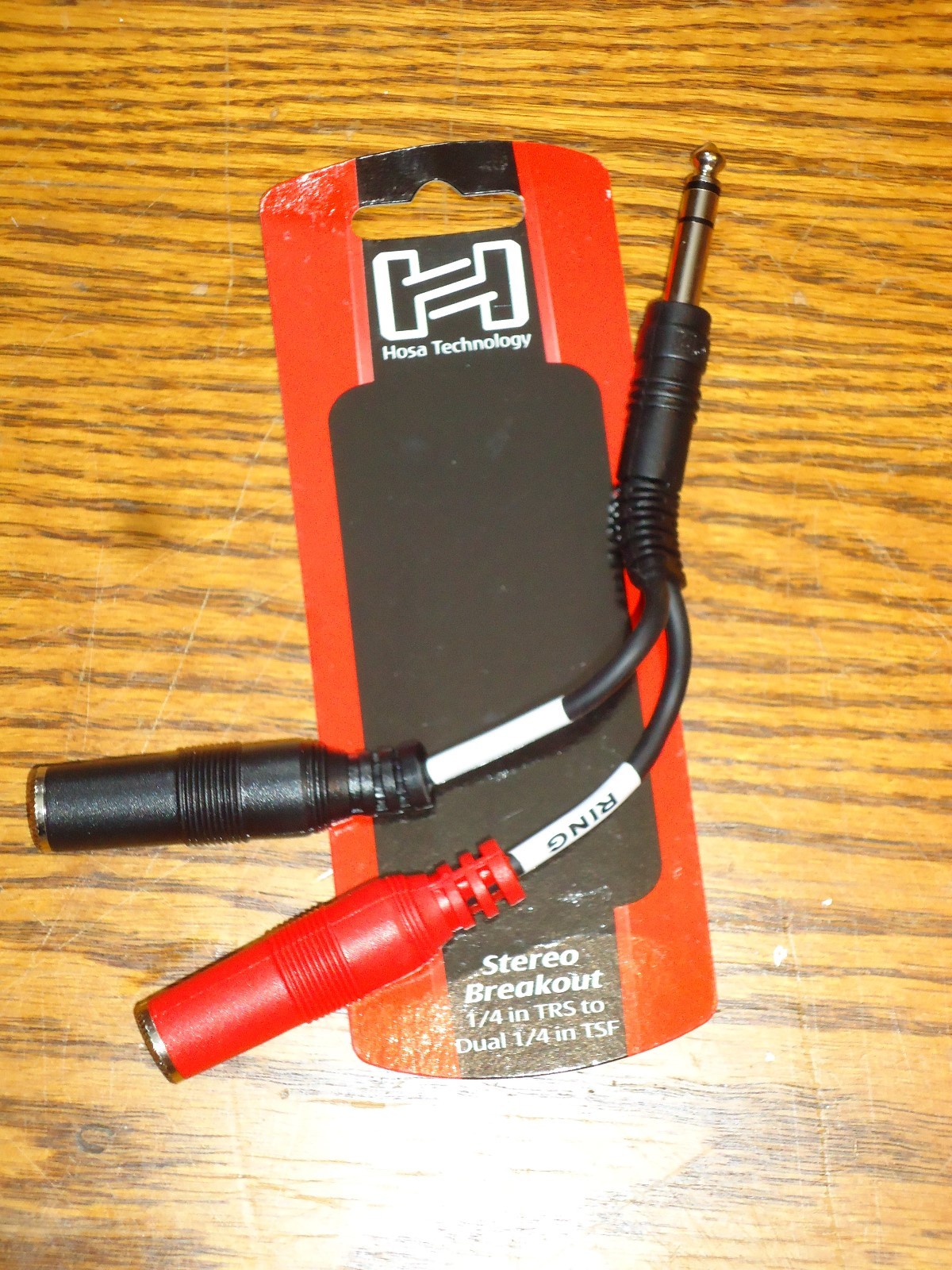 SPLITTER ADAPTER Y CABLE CORD 1/4 STEREO MALE TO SEPERATE LEFT RIGHT FEMALE JACK