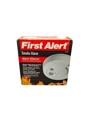 Ionization First Alert Smoke Alarm and Fire Detector Silencer Button 85 Decimals