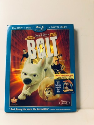 Bolt (Blu-ray/DVD, 2008) w/Embossed Slipcover NO DIGITAL