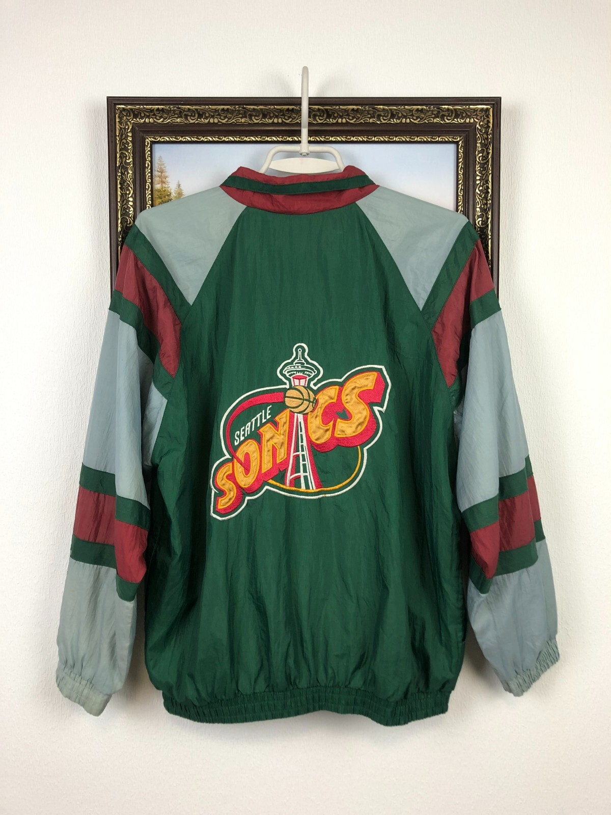 Vintage Seattle Sonics NBA Jacket Rare Hype Windbreaker