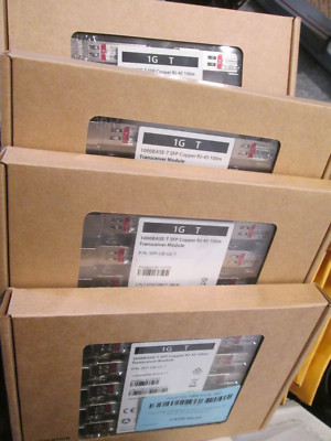 Lot of 40! SFP-GB-GE-T Copper RJ45 10/100/1000Base-T 100m Transceiver Modules