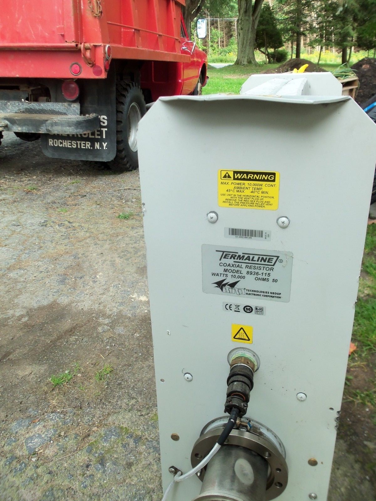 Bird 43 8936-115 Thruline 10,000W RF Termaline Dummy Load Resistor 10Kw