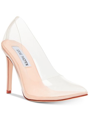 

STEVE MADDEN Женские прозрачные туфли без шнуровки Vegas с острым носком на шпильках 8,5 м, Ясный, VEGA01S1