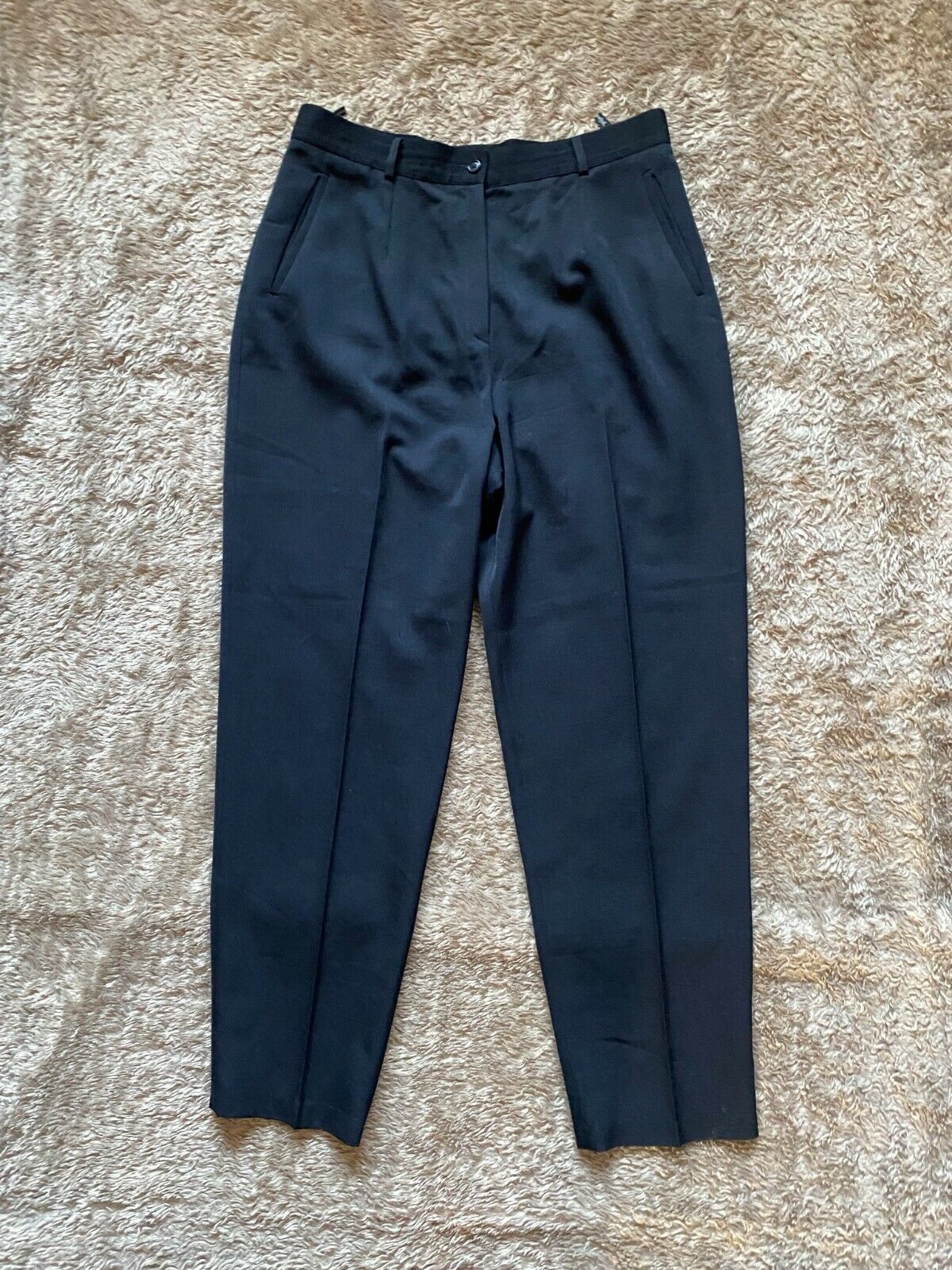 Yves Saint Laurent YSL Encore Black Wool Pleated Trouser Yves Saint Laurent YSL Encore Black Wool Pleated Trouser
