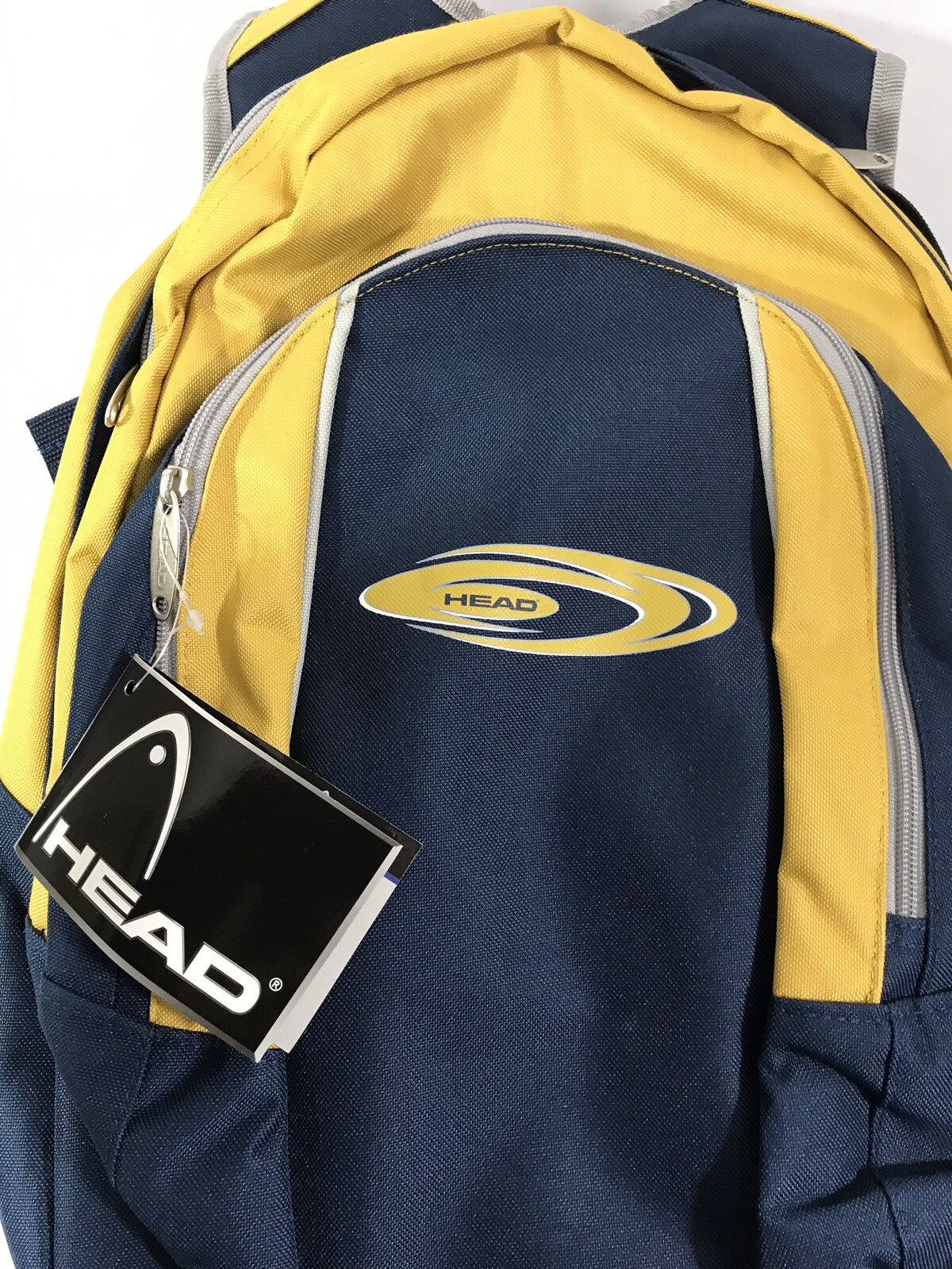 NWT! HEAD E-motion Backpack Tennis Blue-Gold Multiple Compartments-Laptop/Raquet