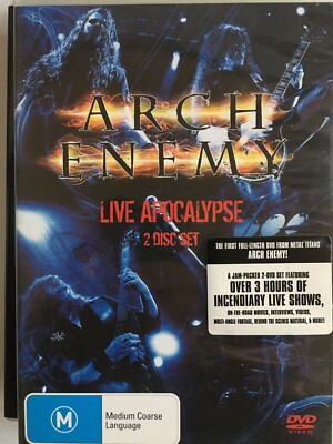 ARCH ENEMY - Live Apocalypse 2 x DVD Set Exc Cond! MC1