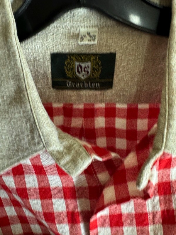 Unique Drachien Metal Latch LONG SLEEVE SHIRT Medium M 15.5 x 35