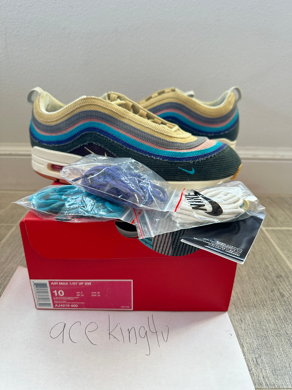 Size 10 - Nike Air Max 1/97 x Sean Wotherspoon Low Sean Size 10 - Nike Air Max 1/97 x Sean Wotherspoon Low Sean