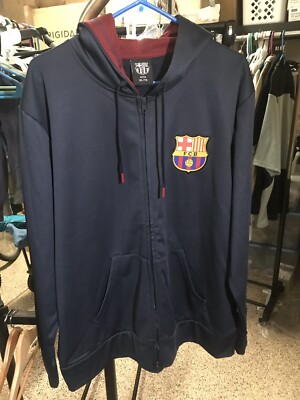 FC Barcelona XL Classic Sweatshirt Jacket NWT LOOK!