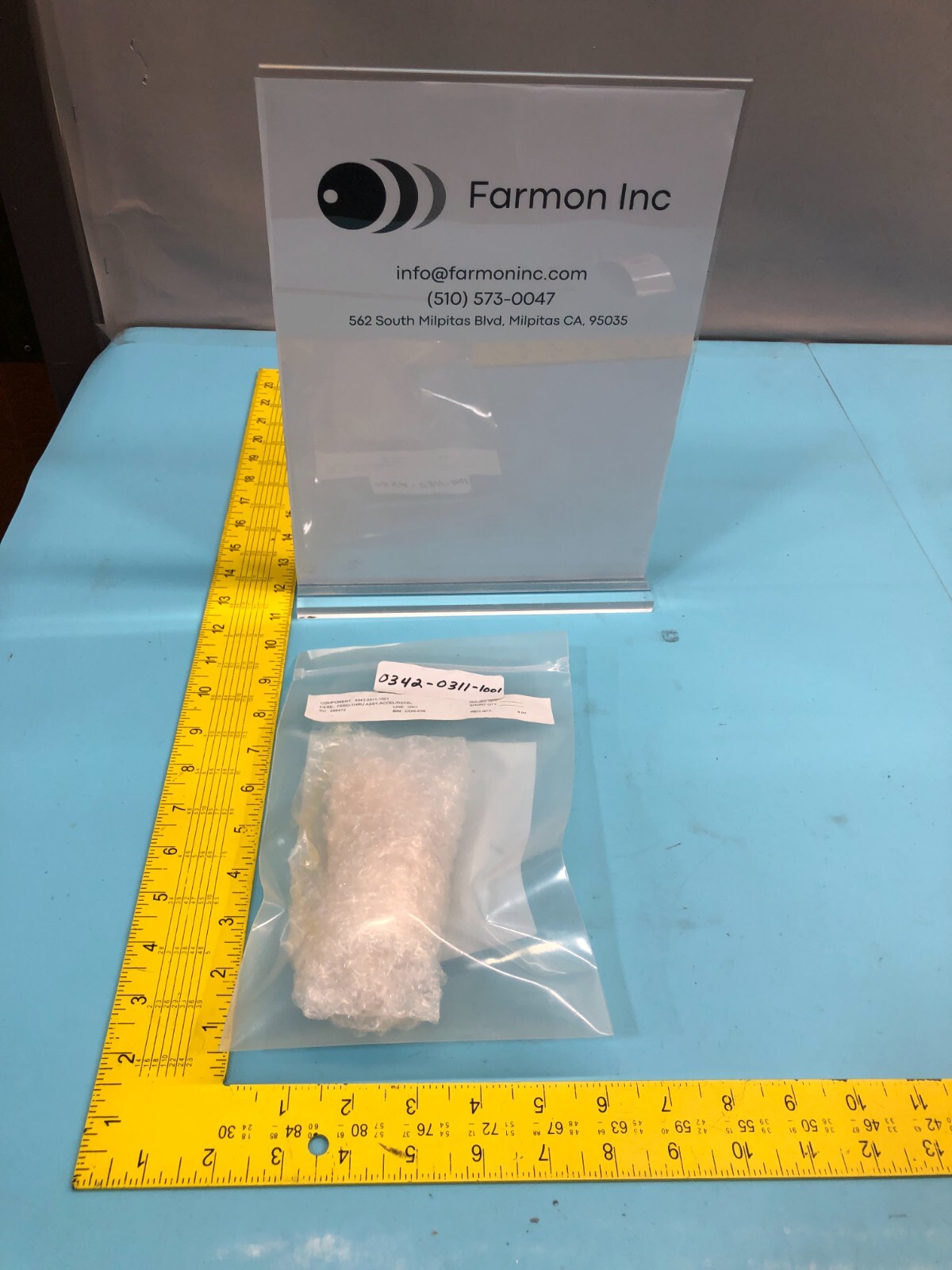 AXCELIS 0342-0311-1001 A/V NOVA 3206 FEED-THROUGH ASSY, ACCEL/DECEL, 168843