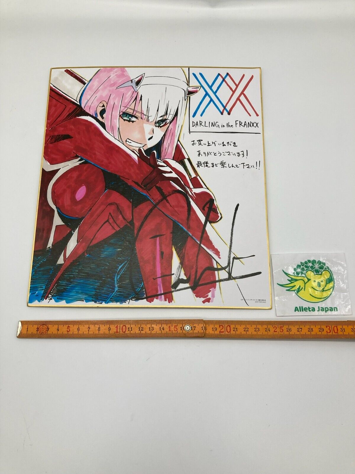 Darling in the Franxx Zero Two Shikishi Art Board Autograph Darling in the Franxx Zero Two Shikishi Art Board Autograph
