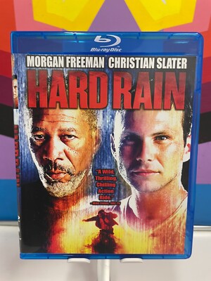 Hard Rain Blu-ray Disc 2010 OOP Action Movie Morgan Freeman Christian Slater