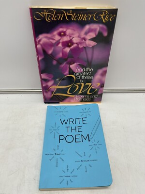 2 Poetry Books THE GREATEST OF THESE IS LOVE promises/Piccadilly WRITE THE POEM