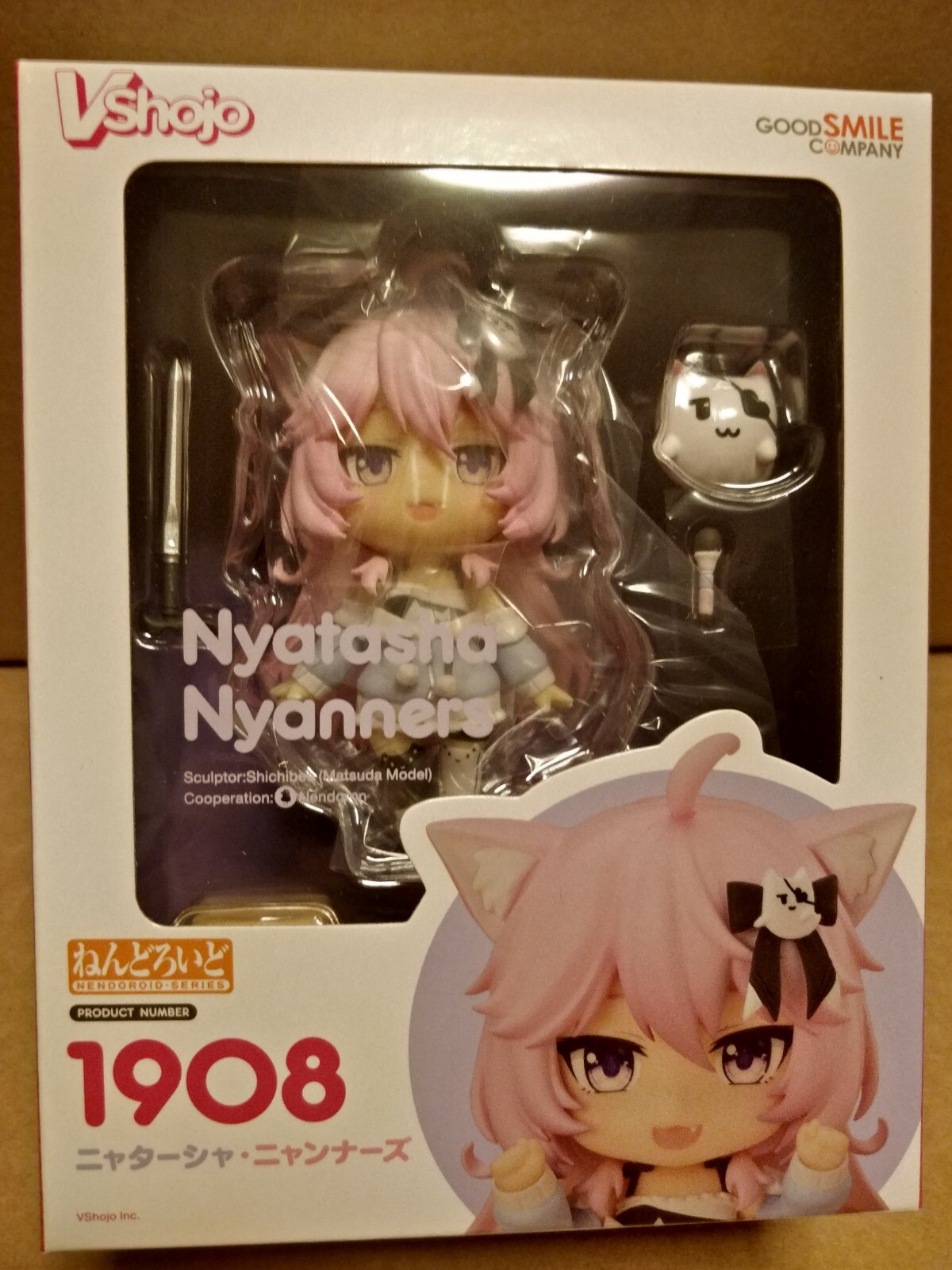 OFFICIAL VSHOJO NYATASHA NYANNERS NENDOROID #1908 FIGURE