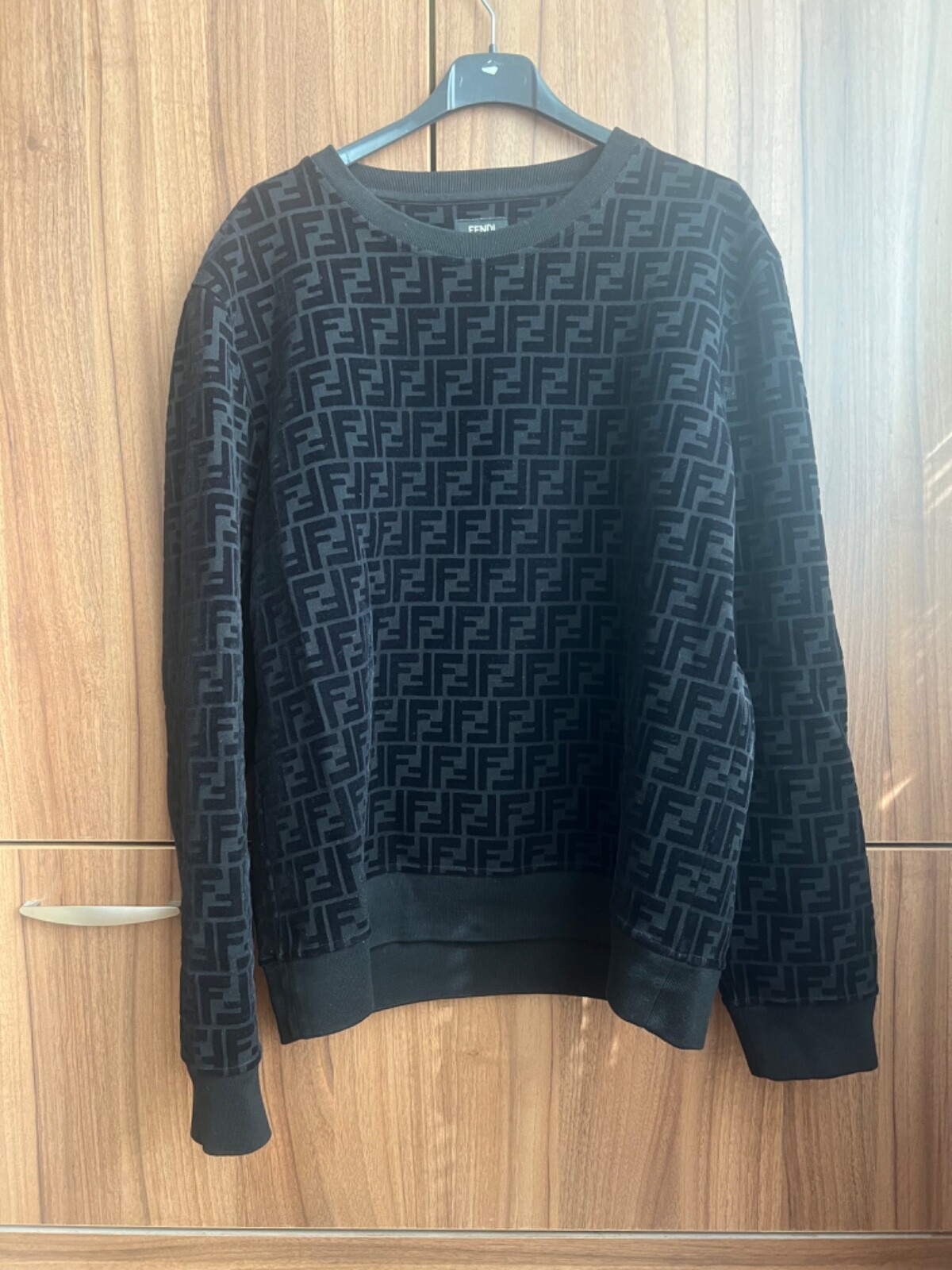 FENDI ブラック　スウェットシャツ　L スウェットシャツ コットン ブラック | Fendi