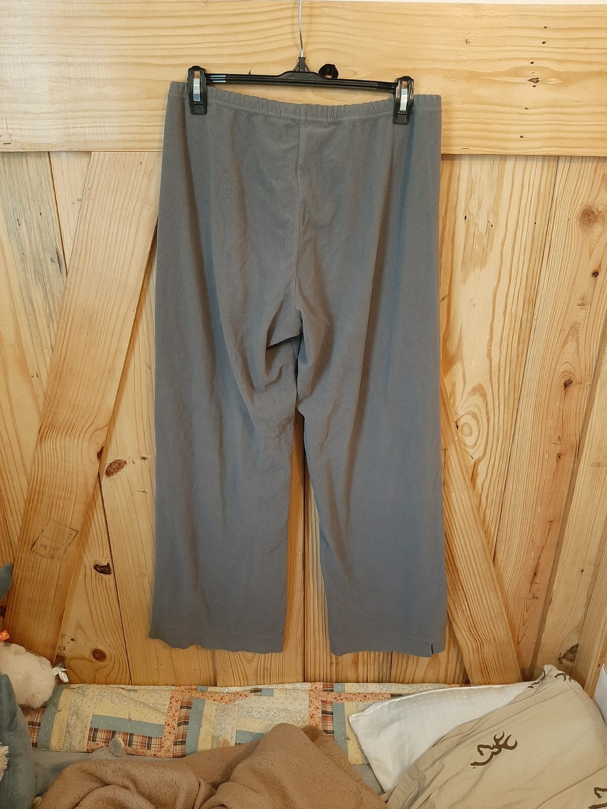 Women's Puma Nuala Gray Fleece Wide Leg 
