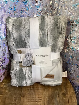 Koolaburra Ugg  Mineral  Grey Throw 50 By 70 Inches AUTHENTIC NWT