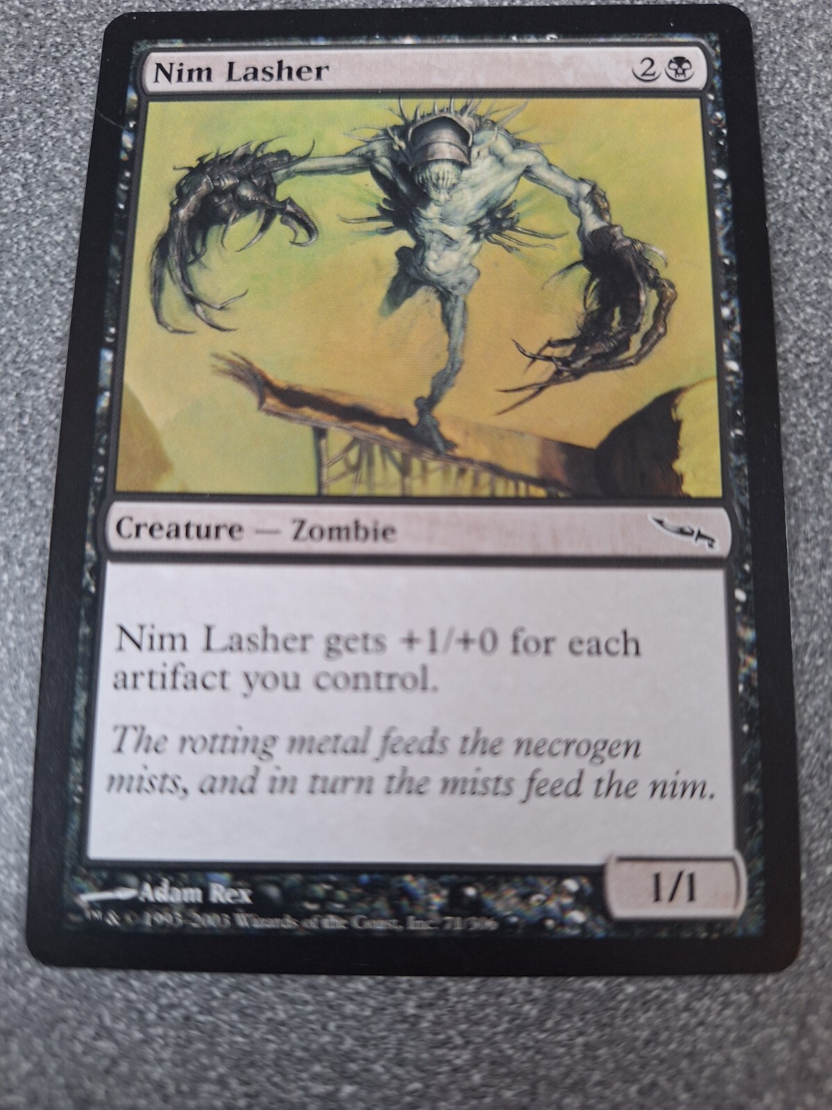 MTG 2 Card Lot e66 BLACK Nim Lasher and Terror