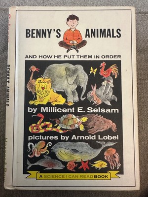 Bennys Animals and How He Put Them In Order Childrens Vintage Book Hardcover