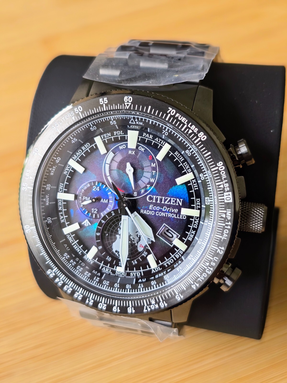 Pre-owned Citizen Limited Edition Promaster Geo Trekker By3005-56e World Time Watch